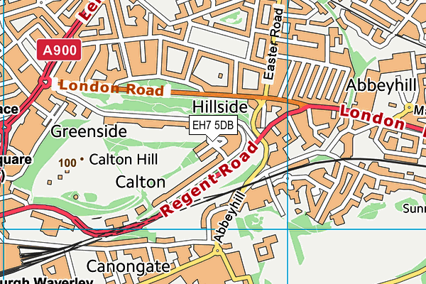 EH7 5DB map - OS VectorMap District (Ordnance Survey)