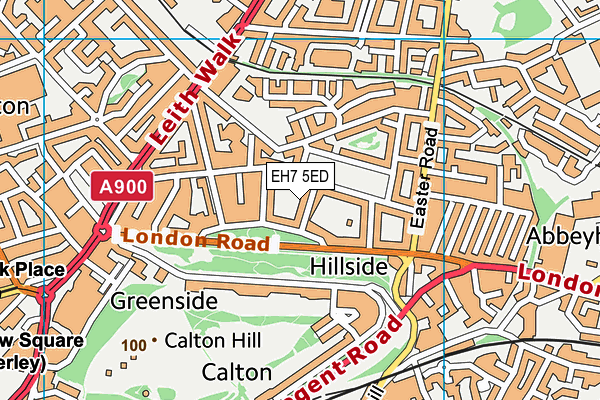 EH7 5ED map - OS VectorMap District (Ordnance Survey)