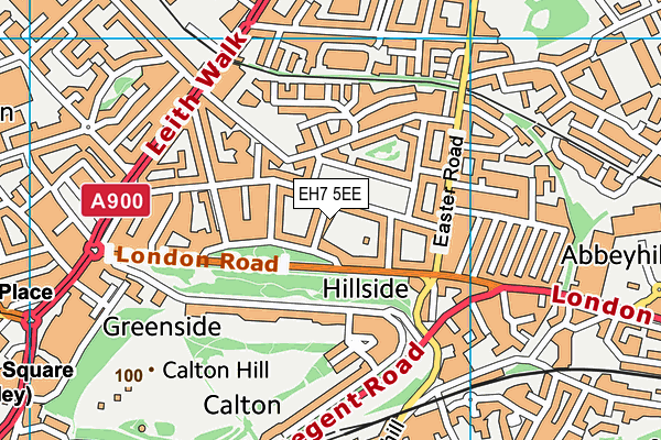 EH7 5EE map - OS VectorMap District (Ordnance Survey)