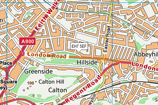 EH7 5EF map - OS VectorMap District (Ordnance Survey)