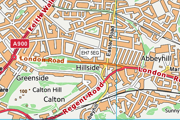 EH7 5EG map - OS VectorMap District (Ordnance Survey)