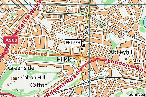 EH7 5EH map - OS VectorMap District (Ordnance Survey)