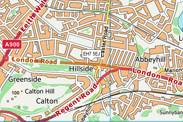 EH7 5EJ map - OS VectorMap District (Ordnance Survey)