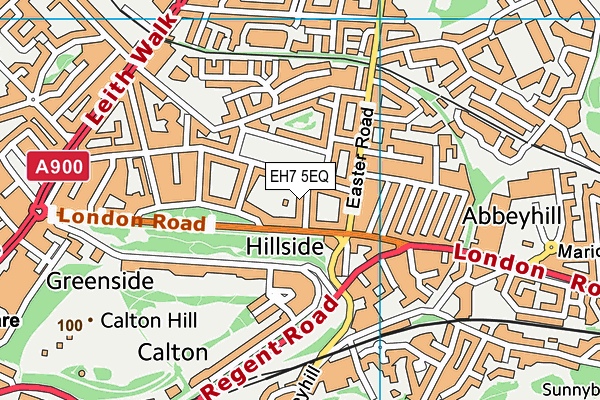 EH7 5EQ map - OS VectorMap District (Ordnance Survey)