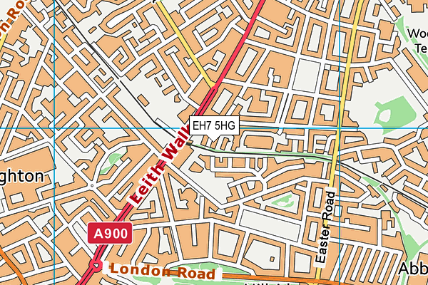 EH7 5HG map - OS VectorMap District (Ordnance Survey)