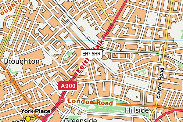 EH7 5HR map - OS VectorMap District (Ordnance Survey)