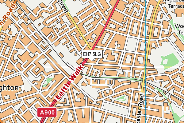 EH7 5LG map - OS VectorMap District (Ordnance Survey)
