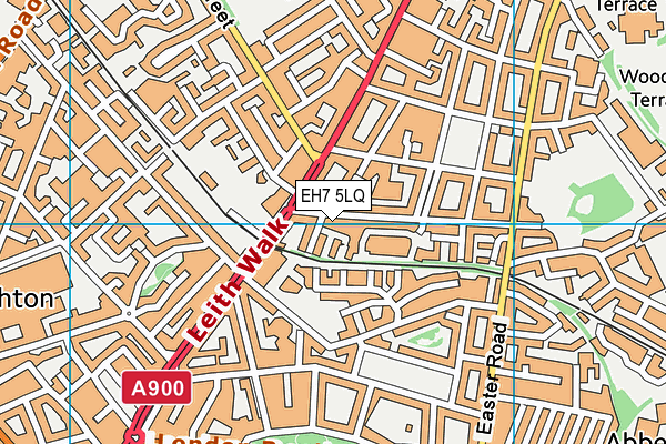 EH7 5LQ map - OS VectorMap District (Ordnance Survey)