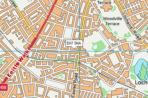 EH7 5NA map - OS VectorMap District (Ordnance Survey)