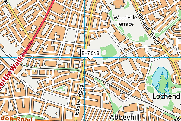 EH7 5NB map - OS VectorMap District (Ordnance Survey)