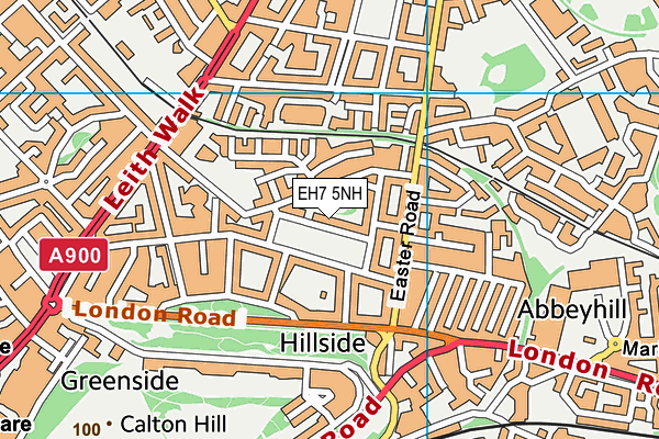 EH7 5NH map - OS VectorMap District (Ordnance Survey)