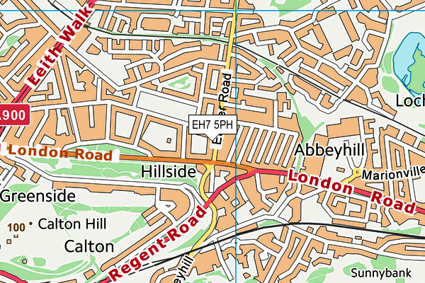 EH7 5PH map - OS VectorMap District (Ordnance Survey)