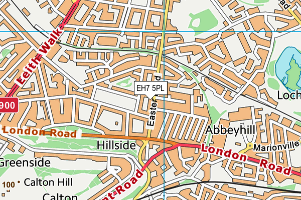 EH7 5PL map - OS VectorMap District (Ordnance Survey)