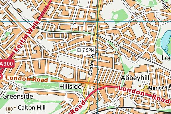 EH7 5PN map - OS VectorMap District (Ordnance Survey)