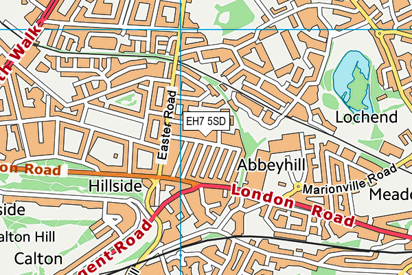 EH7 5SD map - OS VectorMap District (Ordnance Survey)