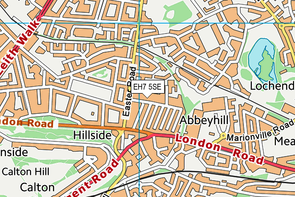 EH7 5SE map - OS VectorMap District (Ordnance Survey)