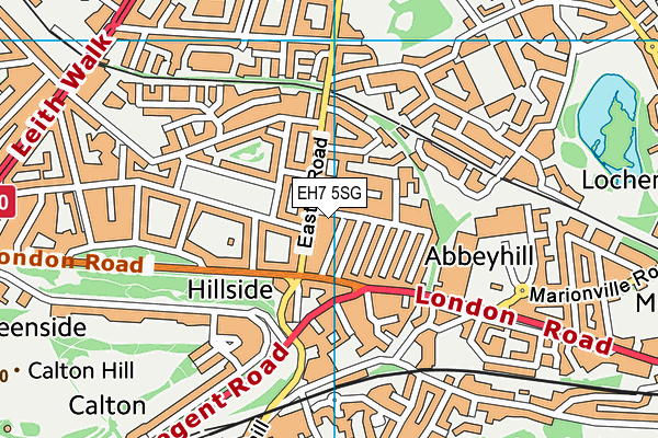 EH7 5SG map - OS VectorMap District (Ordnance Survey)