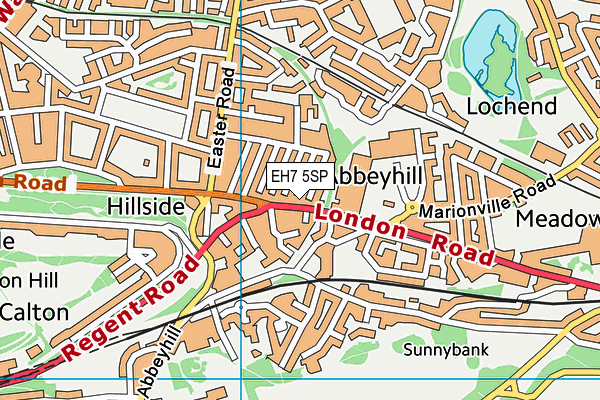 EH7 5SP map - OS VectorMap District (Ordnance Survey)