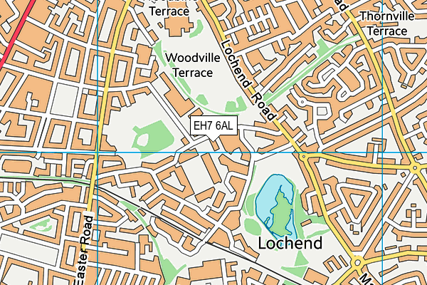 EH7 6AL map - OS VectorMap District (Ordnance Survey)