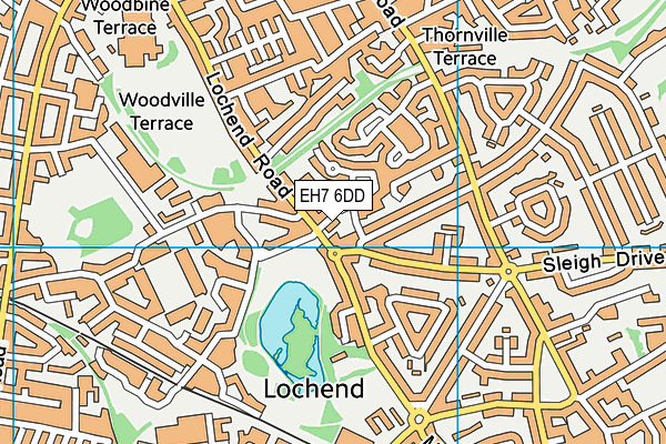 EH7 6DD map - OS VectorMap District (Ordnance Survey)