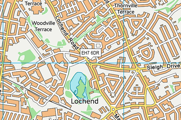 EH7 6DR map - OS VectorMap District (Ordnance Survey)