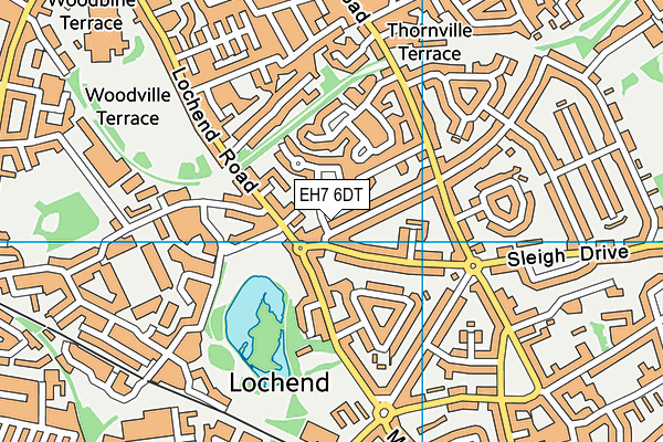 EH7 6DT map - OS VectorMap District (Ordnance Survey)