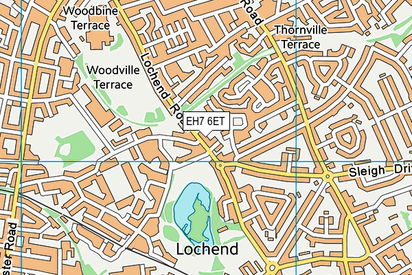 EH7 6ET map - OS VectorMap District (Ordnance Survey)