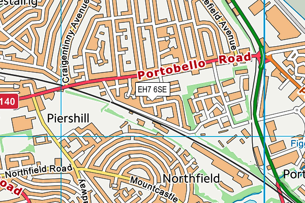 EH7 6SE map - OS VectorMap District (Ordnance Survey)