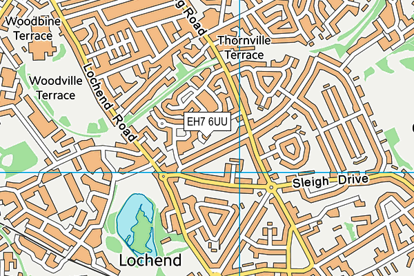 EH7 6UU map - OS VectorMap District (Ordnance Survey)