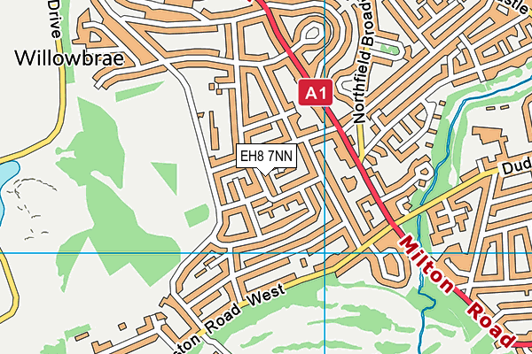 EH8 7NN map - OS VectorMap District (Ordnance Survey)