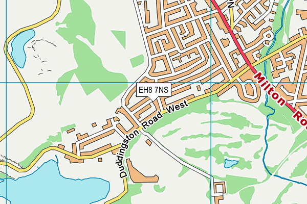 EH8 7NS map - OS VectorMap District (Ordnance Survey)