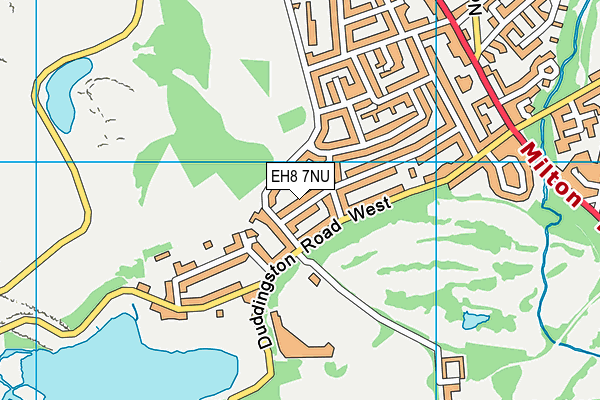 EH8 7NU map - OS VectorMap District (Ordnance Survey)