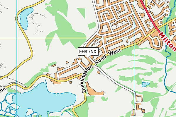 EH8 7NX map - OS VectorMap District (Ordnance Survey)
