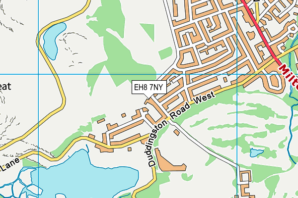 EH8 7NY map - OS VectorMap District (Ordnance Survey)