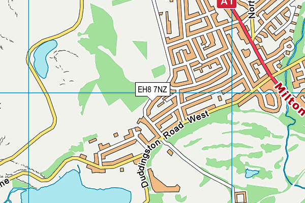 EH8 7NZ map - OS VectorMap District (Ordnance Survey)