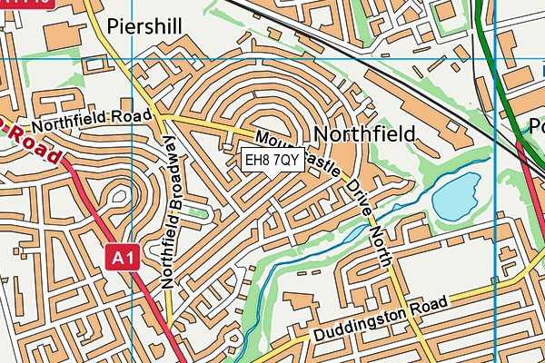 EH8 7QY map - OS VectorMap District (Ordnance Survey)