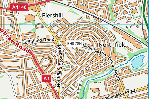 EH8 7SN map - OS VectorMap District (Ordnance Survey)