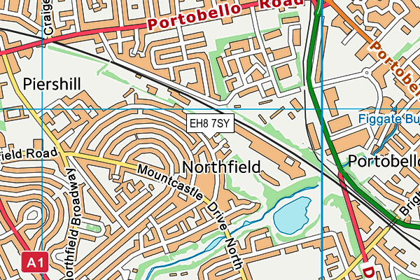 EH8 7SY map - OS VectorMap District (Ordnance Survey)