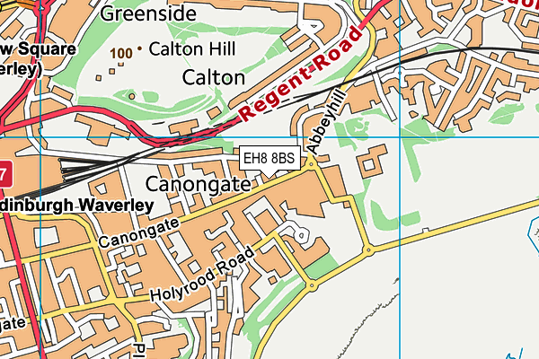 EH8 8BS map - OS VectorMap District (Ordnance Survey)