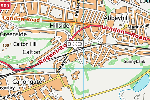 EH8 8EB map - OS VectorMap District (Ordnance Survey)