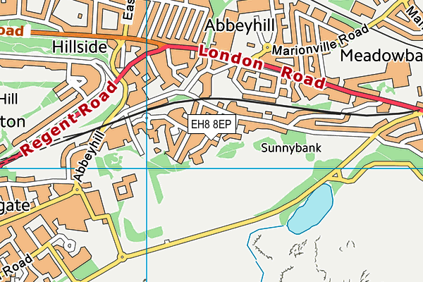 EH8 8EP map - OS VectorMap District (Ordnance Survey)