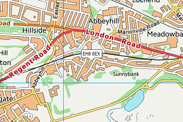 EH8 8EX map - OS VectorMap District (Ordnance Survey)