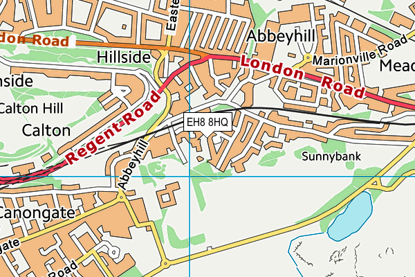 EH8 8HQ map - OS VectorMap District (Ordnance Survey)