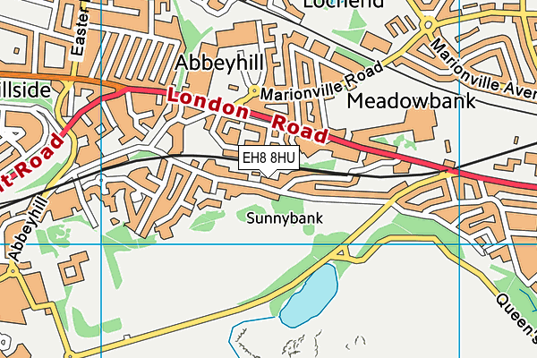 EH8 8HU map - OS VectorMap District (Ordnance Survey)