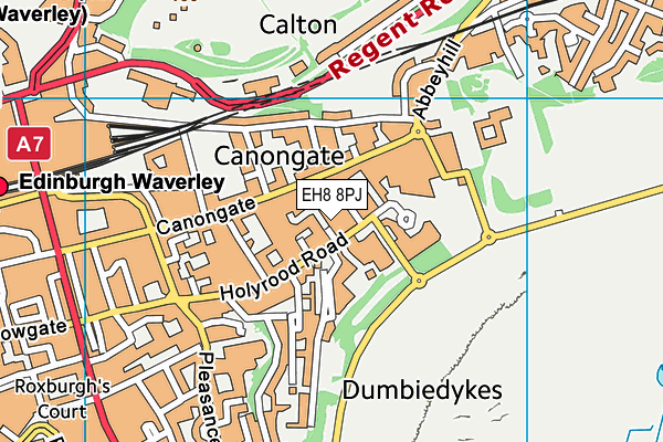 Map of EDINBURGH UNIVERSITY PRESS LIMITED at district scale