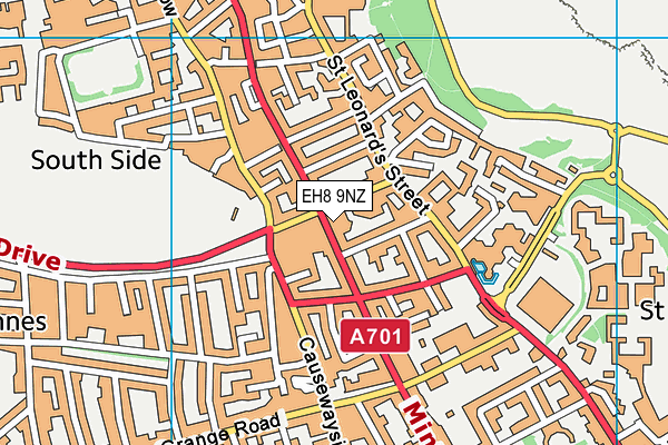 EH8 9NZ map - OS VectorMap District (Ordnance Survey)
