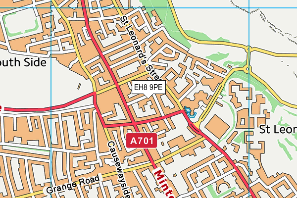 EH8 9PE map - OS VectorMap District (Ordnance Survey)