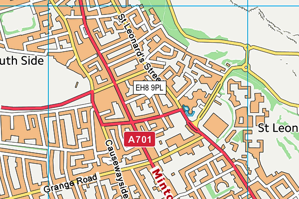 EH8 9PL map - OS VectorMap District (Ordnance Survey)