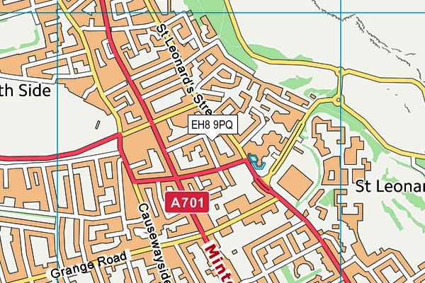 EH8 9PQ map - OS VectorMap District (Ordnance Survey)