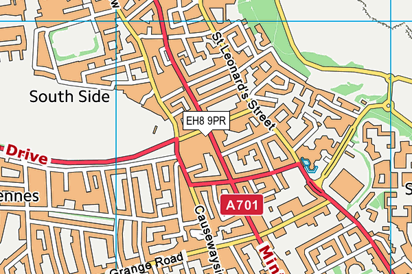 EH8 9PR map - OS VectorMap District (Ordnance Survey)